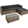Tectake Florenz Rattan Lounge Variante 2 natur