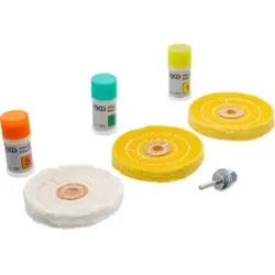 BGS Polier-Sortiment für harte Metalle 7 teilig