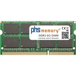 PHS-memory 4GB RAM Speicher für Acer TravelMate 5335 (DDR3 basierend) DDR3 SO DIMM 1066MHz PC3-8500S (Acer TravelMate 5335 (DDR3 basierend), 1 x 4GB), RAM Modellspezifisch