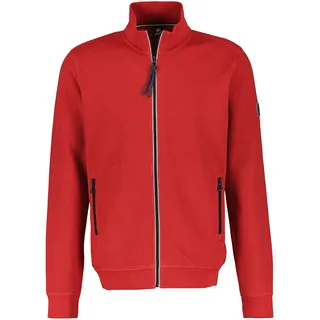 Lerros Sweatjacke mit Stehkragen rot