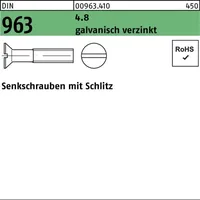 Hörger & Geßler Senkschraube DIN 963 Schlitz M3 x 14 2000 Stück