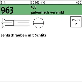 Hörger & Geßler Senkschraube DIN 963 Schlitz M3 x 14 2000 Stück