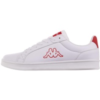 Kappa Unisex Kinder Stylecode: 243352 Kelford Sneaker, White Red, 40 EU