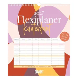 DuMont Buchverlag Flexiplaner kunterbunt 2027 Weiß