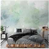 KUNSTLOFT Vliestapete Pastel Mint 1.5x1.05 m, Halb-matt, lichtbeständige Design Tapete grün 1.50 m x 1.05 m