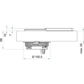 EVOline Square80 mit Qi-Ladefunktion ohne Datenanschluss schwarz