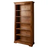 Massivmoebel24 Bücherregal 97 x 35 x 200 cm Hellbraun