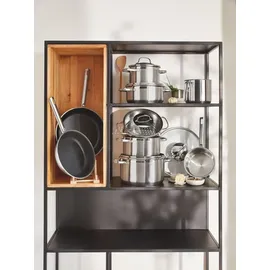 Rösle Elegance Topf-Set 9-tlg. 3 x Kochtopf + 2 x Bratpfanne + Bratentopf + Stielkasserolle + Milchtopf + Dampfeinsatz