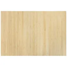 vidaXL Teppich Rechteckig Hell Natur 70x100 cm Bambus