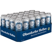 Oberdorfer Helles Bier 24x0,50 Liter Dosen EINWEG. Echt bayerisches Brauhandwerk. 12 Liter Gesamt
