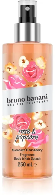Bruno Banani Sweet Fantasy Rose & Popcorn parfümiertes Bodyspray Für Körper und Haar für Damen 250 ml