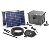 esotec Solar Teichfilterset 100/3400, Teichfilter Komplettset mit Pumpe 3400l/h, Gartenteich Außenfilter, mehrere Programm-Modi, Teichpumpe Förderhöhe 3m, IP68 101081