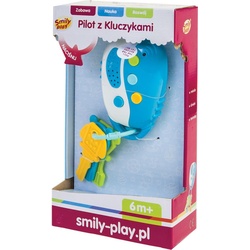 Smily, Kinderwagenspielzeug, Fernbedienung mit Tasten - blau