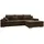 Mirjan24 Ecksofa Dunkelbraun, 6-Sitzer, Ottomane rechts,L-Form, 310x175 cm, Wohnzimmer, Sofas & Couches, Wohnlandschaften, Ecksofas