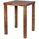 FineBuy Bartisch 80 x 80 x 110 cm Braun