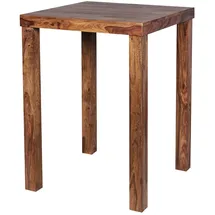 FineBuy Bartisch 80 x 80 x 110 cm Braun