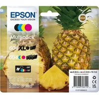 Epson 604XL Ananas schwarz + 604 Ananas CMY