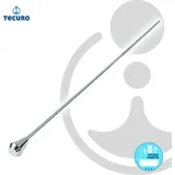 tecuro Zugstange für Ablaufgarnitur, 37 cm x Ø 4 mm, verchromt/edelstahl