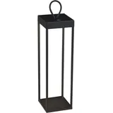Konstsmide Laterne Aluminium 50 cm x 15 cm x 15 cm inkl. Akku schwarz