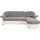 DOMO collection Eckcouch Kunstleder 3-Sitzer Grau