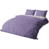 Traumschlaf Bettwäsche West Lila 240 x 220 cm + 2 x 80 x 80 cm