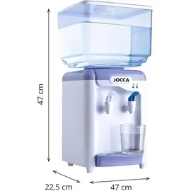 Jocca Wasserspender mit 7 Liter Tank, Kühlsystem 10-15°C, BPA-frei, Weiß-Lila
