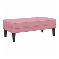 VidaXL Bank Rosa 113x57x39 cm Samt