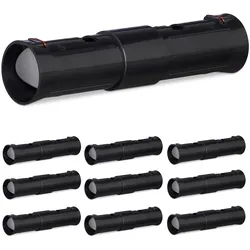 Relaxdays Maulwurffallen, 10er Set, Lebendfalle für Maulwürfe, 2 Kontrollöffnungen, verstellbar, tierfreundlich, schwarz