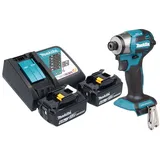 Makita DTD 173 RG Akku Schlagschrauber 18 V 180 Nm 1/4“ Brushless + 2x Akku 6,0 Ah + Ladegerät