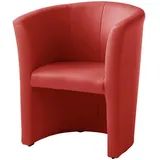 Livetastic Cocktailsessel Pur, Rot, Kunststoff, 66x75x56 cm, Made in EU, Made in Europe, FSC 100%, Wohnzimmer, Sessel, Cocktailsessel