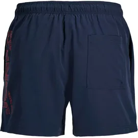 Jack & Jones PlusSize Badeshorts JPSTMAUI WAVE LOGO Blau 5XL