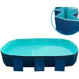 Starlyf® Planschbecken, faltbarer Pool ohne Aufblasen, langlebig & robust Foldable Pool