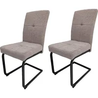 Hti-Living Esszimmerstuhl Kinsey 2er-Set Braun