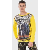 Cipo & Baxx "Sweatshirts", Herren, Gr. M, gelb, 95%