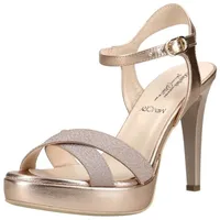 Nero Giardini Nero Giardini Sandalen Leder/Textil High-Heel-Sandalette goldfarben 39 EU