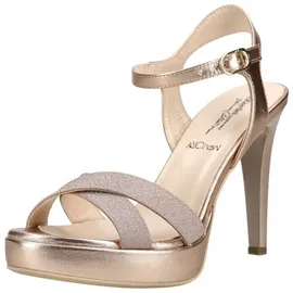 Nero Giardini Nero Giardini Sandalen Leder/Textil High-Heel-Sandalette goldfarben 39 EU