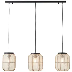 BRILLIANT Pendelleuchte "Tannah", schwarz (schwarz, natur), H: 123cm, Lampen