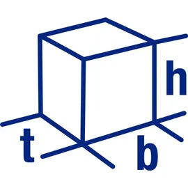 Hünersdorff Sichtlagerkasten Größe 3 transparent