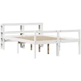 Seniorenbett mit Kopfteil ohne Matratze Weiß 150x200 cm - Weiß