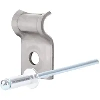 GAH Alberts Alberts 655822 Spanndrahthalter mit Nietstift | Edelstahl