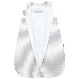 TupTam Sommerschlafsack Kleine Kinder" Gr. 62, grau Streifenmuster grau), Schlafsäcke, Baby, L: 68cm, Obermaterial: 100% Baumwolle, CO., L:68cm