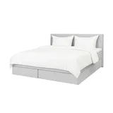 Möbel Kraft Boxspringbett 160 x 200 cm Hellgrau