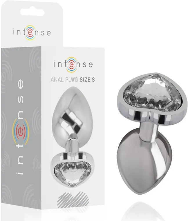INTENSE - WHITE HEART ALUMINIUM METALL ANAL PLUG GRÖSSE S