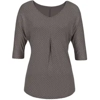 LASCANA Kurzarmshirt Damen taupe-gepunktet Gr.36/38
