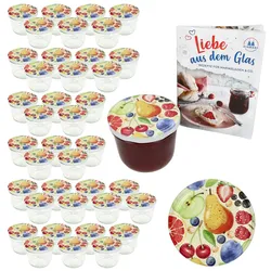 40er Set Sturzglas 230ml Einmachglas TO82 Comic-Obst Deckel DiamantZucker-Rezept