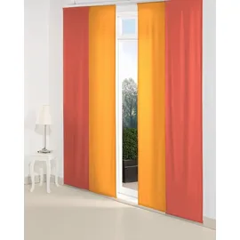 Wirth Schiebegardine WirthNatur (1 St), Paneelwagen, blickdicht, Inkl. Montagezubehör rot 60 cm x 145 cm