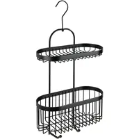 Wenko Bad-Caddy Classic Plus Black Stahl 26,5 x 47 x 12,5 cm Schwarz