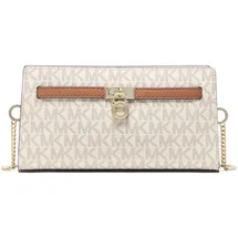 Michael Kors Hamilton Moderne Umhängetasche Kunstleder Beige/Weiß