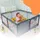 Relaxdays Relaxdays, Laufstall Baby mit 50 Bällen Grau