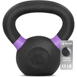 Yes4All EVZU Pulverbeschichtetes Kettlebell aus Gusseisen, 6 kg, violett